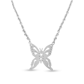Collie sommerfugl i sølv