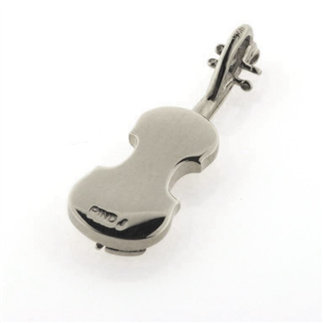 Vedhæng Violin, lg. 33 mm. skjult øsken 925s. sølv 