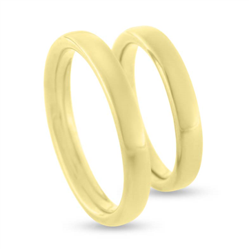 Vielses & Forlovelses ringe,oval profil 3,1 * 2,0 mm. 8 kt. 
