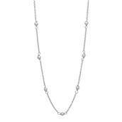 Aqua Dulce Pearly halskæde sølv m. fvp (40 + 3 cm)