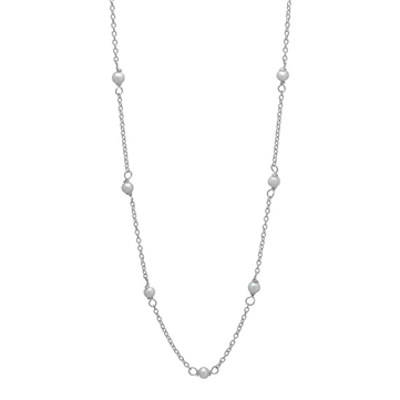 Aqua Dulce Pearly halskæde sølv m. fvp (40 + 3 cm)