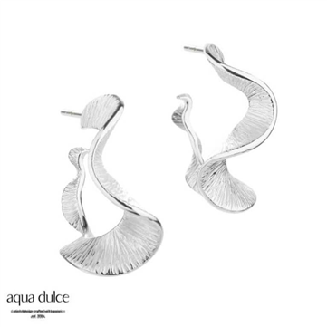 Aqua Dulce Rhumba Hoop øreringe sølv (30 mm)