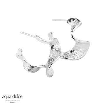 Aqua Dulce Rhumba Hoop øreringe sølv (25 mm)