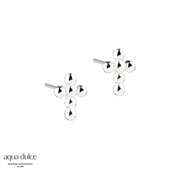 Aqua Dulce New Cross øreringe sølv