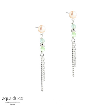 Aqua Dulce Aqua Breeze øreringe sølv m. perler