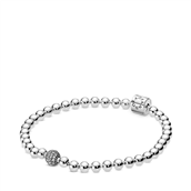 Pandora Beads & Pavé armbånd sølv cubisk zirkonia