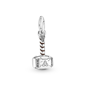 Pandora MARVEL Thors Hammer charm sølv m. emalje