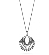 Spirit Icons halskæde Phoenix sølv rhodineret 45cm