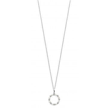 Spirit Icons Gem halskæde sølv vedhæng af perler og kugler (45 cm)