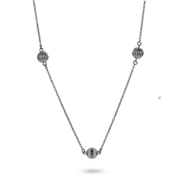 *Spirit Icons halskæde m.vedhæng Opium 45+5cm sølv ox