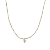 *STINE A halskæde Heavenly Pearl Dream Classy sølv forgyldt (39 + 5cm)