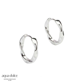 Aqua Dulce Twirl øreringe sølv - 13 mm