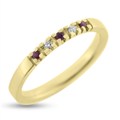Allianceringe Rubin / Safir el. Smaragd
