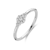 Billede af Spirit Icons Ascot ring small 14kt. hvidguld med 0,15 ct w/vs diamanter (str. 52)