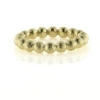 Billede af Ring kugler hele vejen rundt, br. 3,7 mm. massiv, 925 s. forgyldt