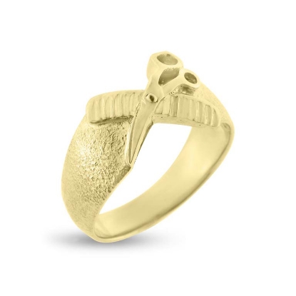 Billede af Ring frisørsaks og kam 14 kt.