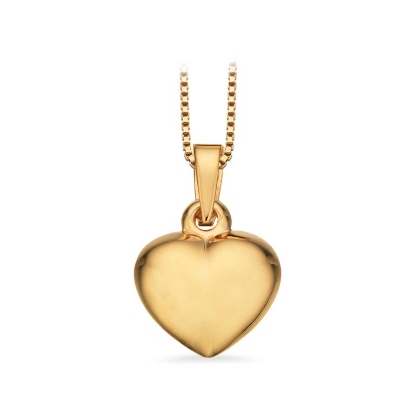 Billede af Hjerte glat 10 x 11 mm. sølv fg.