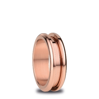 Billede af Bering ring Arctic Symphony poleret rosé guld (str. 52-63)