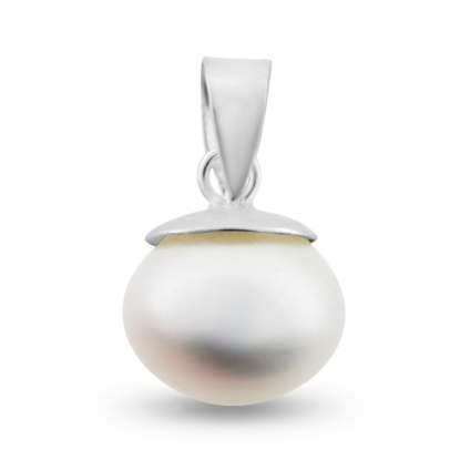 Billede af By Pind Vedhæng med ferskvandsperle sølv 