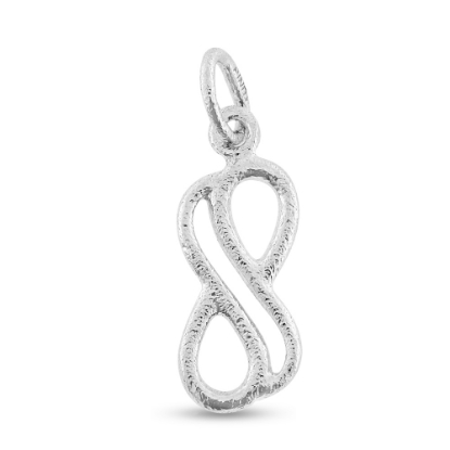 Billede af Vedhæng led Uendelighedstegn dobbbelt 14 kt. hvg.