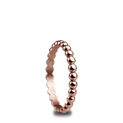 Billede af Bering ring Arctic Symphony inderring poleret stål rosaforgyldt str. 65 (9)
