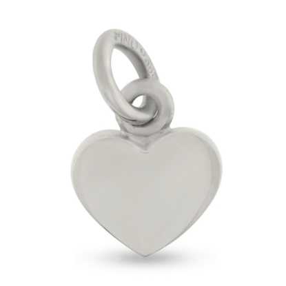 Billede af Vedhæng hjerte, massivt H.9,5 br. 11,0 t. 2,7 mm. 14 kt. hvg.