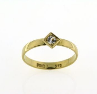 Billede af Ring m. carre fatn. brill. 0,03 w/vs