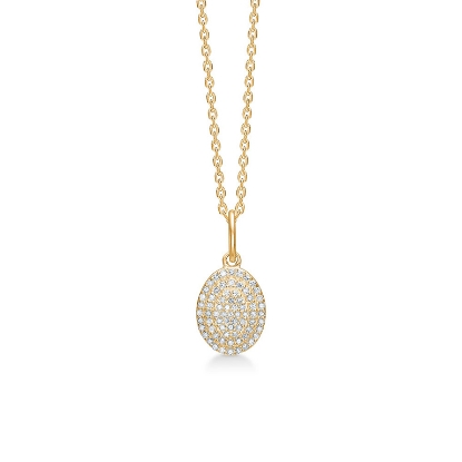 Billede af *Mads Z "Phillippa" vedhæng 14 kt. m. 0,14 ct. W.SI ekskl. kæde