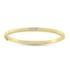 Billede af Armring, 3 brillanter ialt 0,12 ct. w/vs. massiv med chener & lås 14 kt. guld