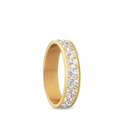 Billede af Bering Arctic Symphony inderring stål gulddoublé m. synt. sten (str. 55-70)