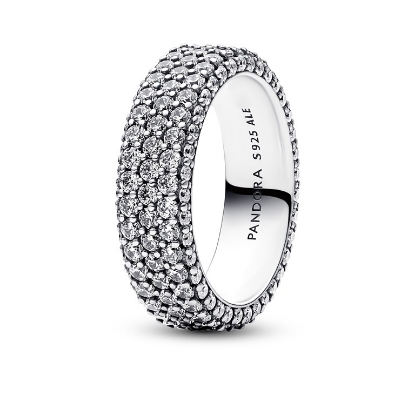 Billede af Pandora Timeless Pavé tredobbelt række ring sølv m. cz (str. 48)