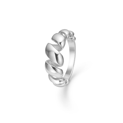 Billede af Mads Z "Swirl" sølv ring (str. 50-60)