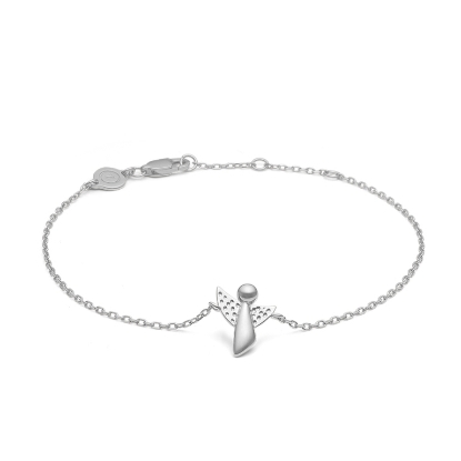 Billede af Mads Z "Me & My Angel" armbånd sølv (15,5-18cm)