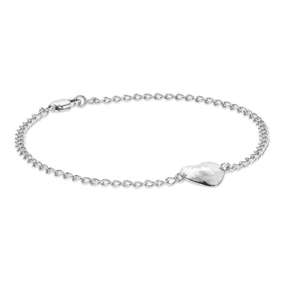Billede af Jane Kønig Bruised Heart armbånd sølv (str. M+L)