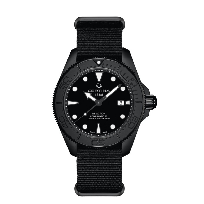 Billede af Certina DS Action Diver Automatisk sort 30bar safirglas 43mm