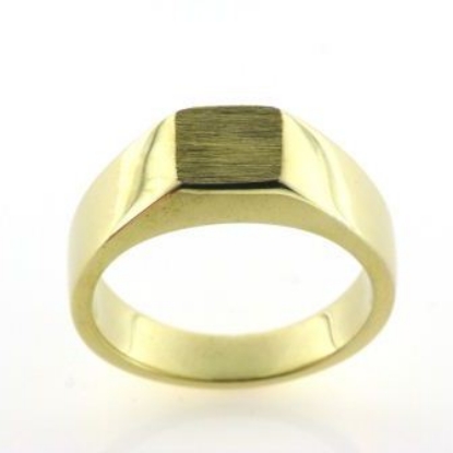 Billede af Herrering massiv, plade 7,5*7,5 mm.