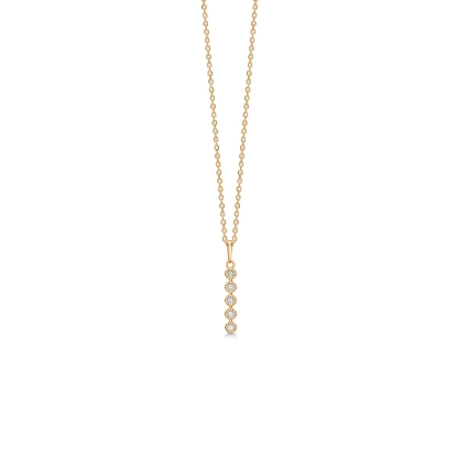 Billede af Mads Z "Dido" vedhæng 8 kt m. fem zirkonia ekskl. kæde