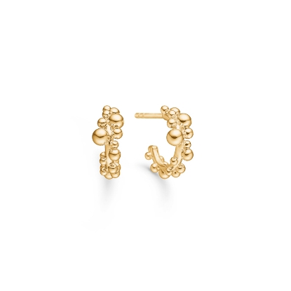Billede af Mads Z "Bubbles" øreringe 14 kt. (13mm)