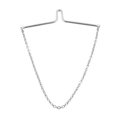 Billede af Slipsekæde rund anker, tr. 50 med bøjle 925s.