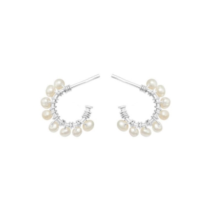 Billede af Susanne Friis Bjørner Creol sølv med ferskvandsperler