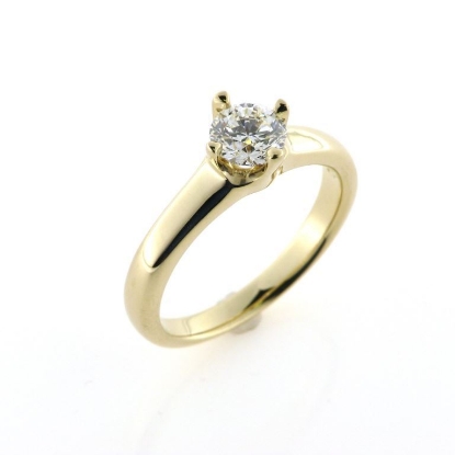 Billede af Ring, Solitairering brill. 0,63 ct. 14 kt.
