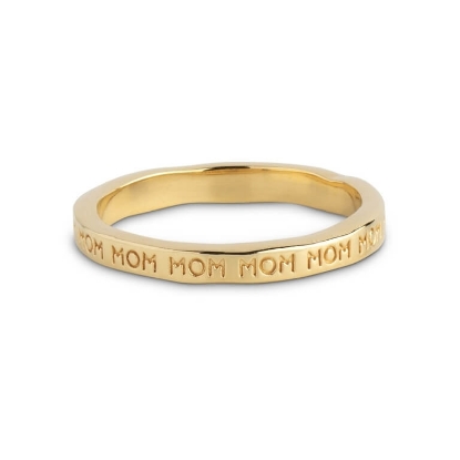 Billede af ENAMEL Copenhagen Mom ring forgyldt sølv (str. 50)