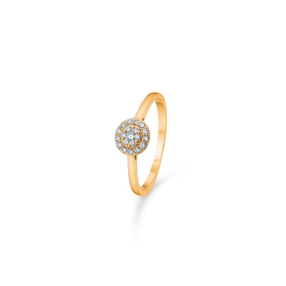 Billede af Mads Z "Eleanor Petite" ring 14 kt. guld m. diamanter (str. 50-60)