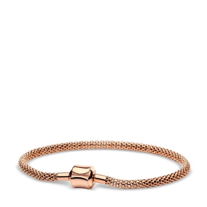 Billede af Bering unisex armbånd stål Arctic Symphony Rose gold mesh