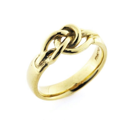 Billede af Ring med knob "pælestik" 925s (str. 60-69) forgyldt (forgyldning vil blive slidt af ved brug !)