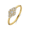 Billede af Spirit Icons Ascot ring large 14kt. guld med 0,43 ct w/vs diamanter (str. 57)