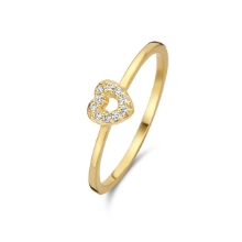 Billede af Spirit Icons Devotion ring 14 karat guld med 0,05 ct. w/vs str. 55