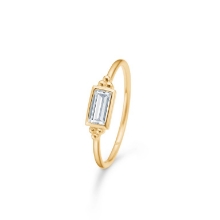 Billede af Mads Z "Mille" ring 8 kt. guld m. cz (str. 60)