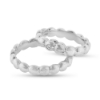 Billede af Forlovelses/vielses ringe 1 brillant 0,03 w/vs. 14 kt. hvg.