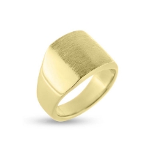 Billede af Herrering massiv lukket bund, plade 14 kt facon 31,1 gr. (prisen er excl. guld).